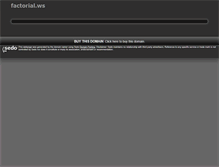 Tablet Screenshot of factorial.ws